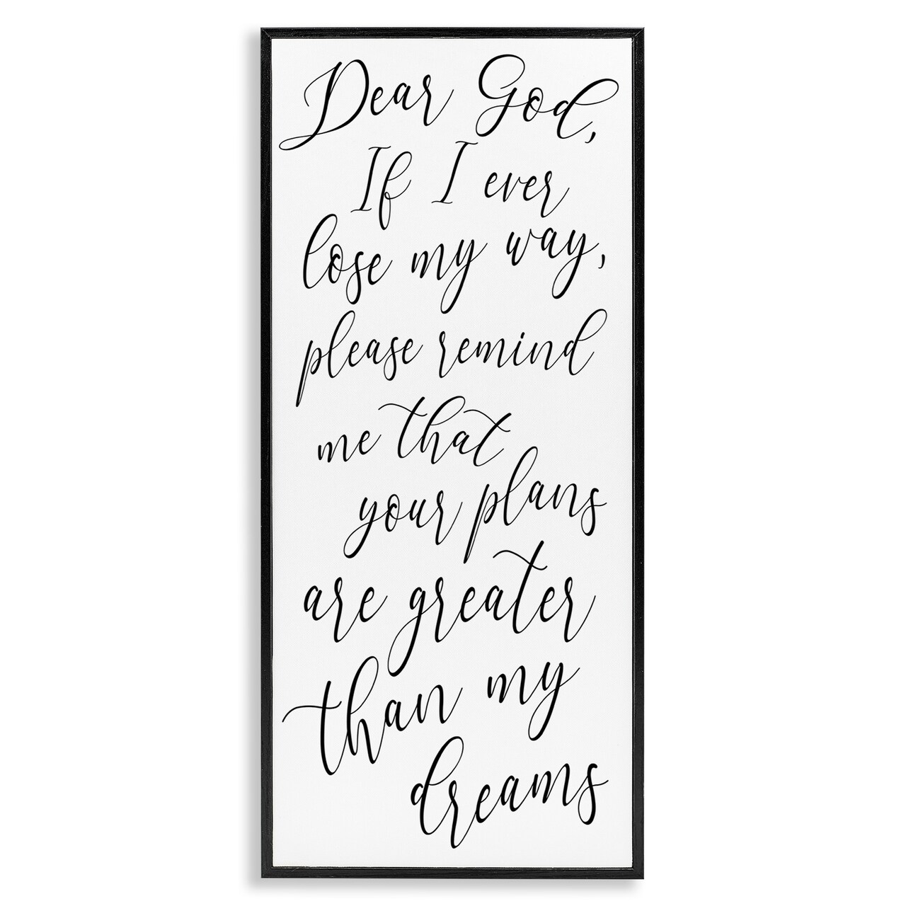 Stupell Industries Dear God Motivational Phrase Framed Giclee Art